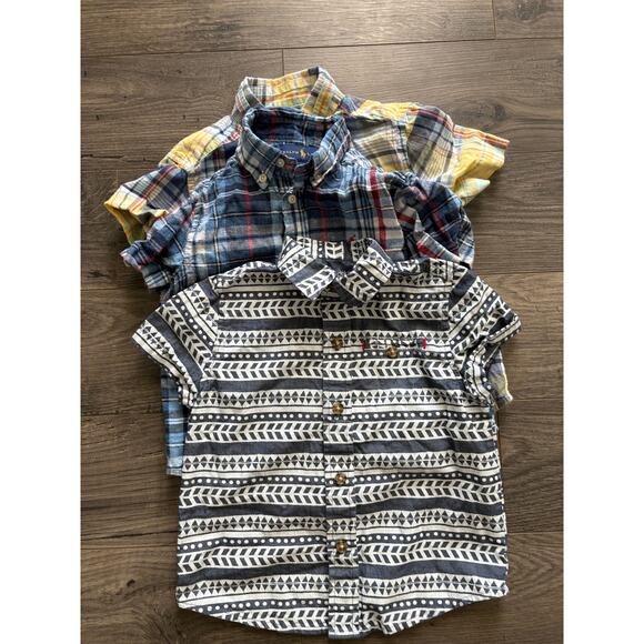 Bundle of 3 Boys' 3T Short Sleeve Button-Up Shirts - Picture 1 of 5